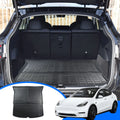 Cargo Liner Fit 2020 Tesla Model Y 7-Seat All Condition Rear Trunk Protection Cargo Tray Floor Mat for Tesla Model Y 2020 SUV Accessory , Black