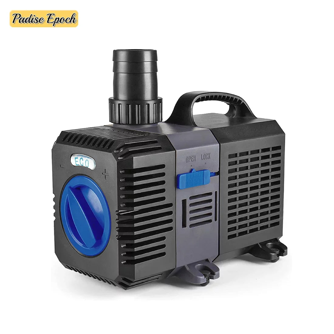 Pond Pump Submersible (800GPH) Adjustable Flow Inline Aquarium Fountain Waterfall Koi Fish Salt Fresh Water Filter with Set of Outlet Adapter