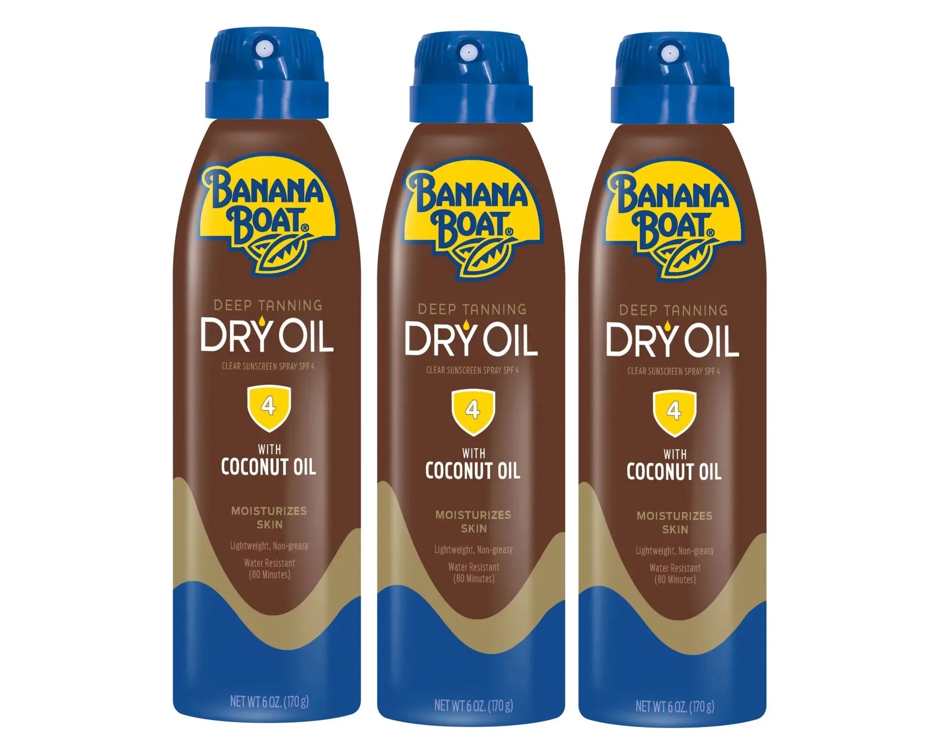 Banana Watercraft UltraMist Deep Tanning Dry Oil - SPF 4 - 6oz (Pack of 3)