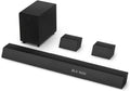 Philips B7568 5.1 Channel Soundbar w Wireless Subwoofer & Wired Surround Speakers