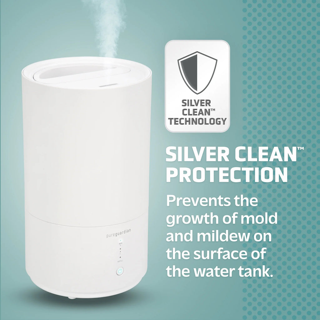 Pure Guardian 30-Hour 0.80 Gal. Cool Mist Ultrasonic Humidifier with Aroma Tray, 330 Sq. ft. H950AR