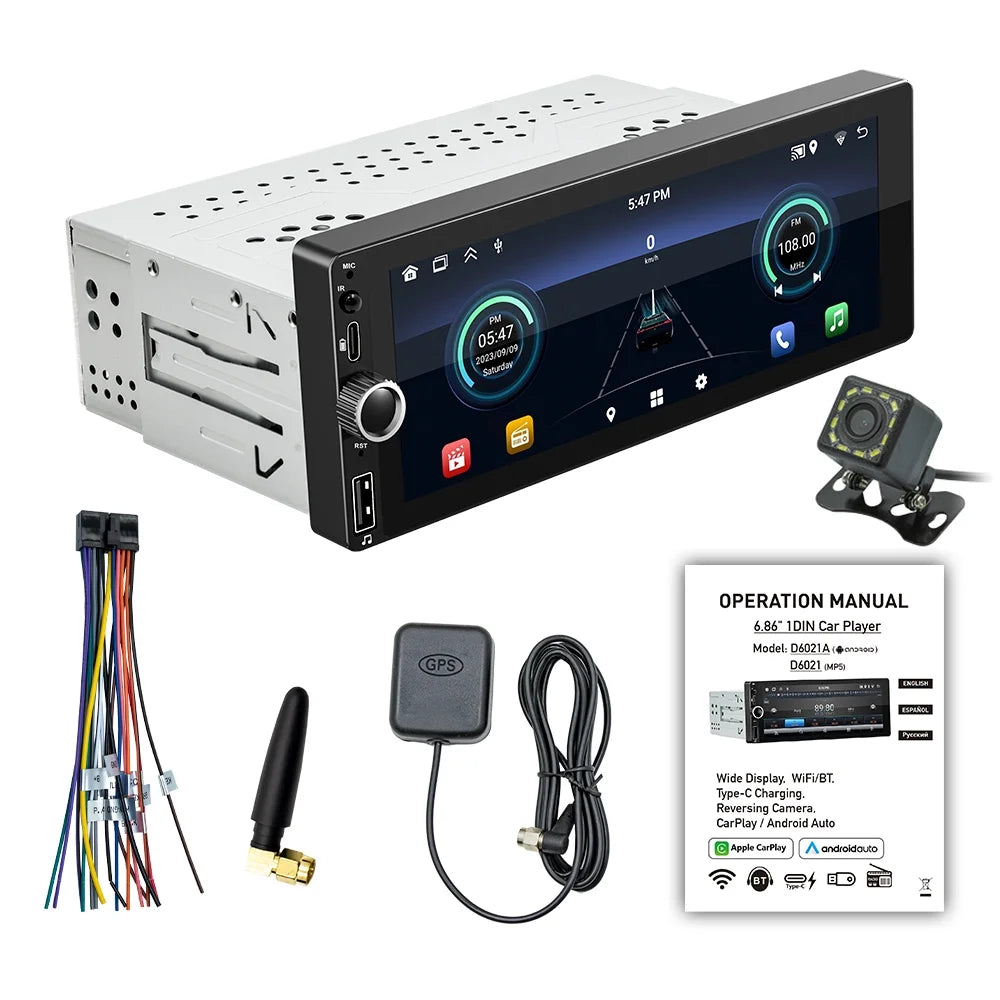 Anself Car GPS Navigator with Android Auto Support and Rear Camera Stay Connected and Safe on Road