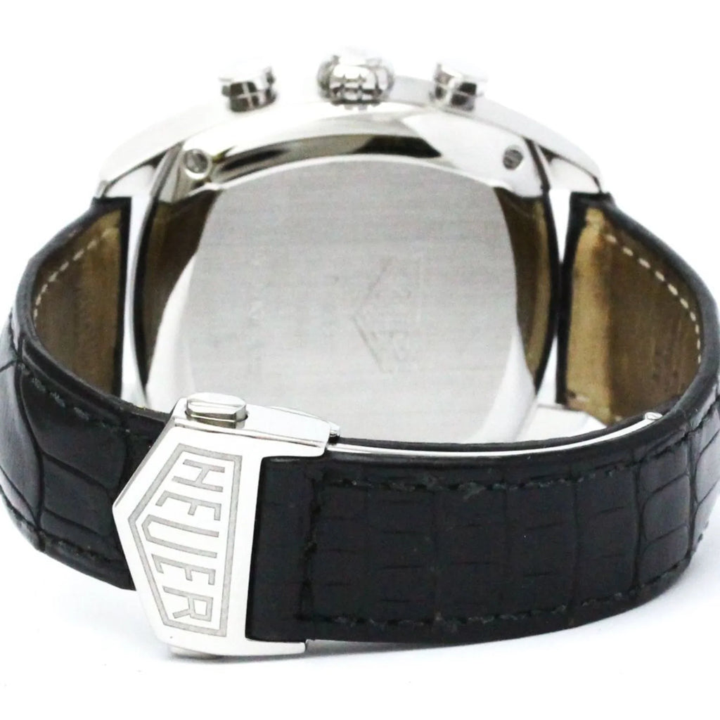 Pre-Owned Polished TAG HEUER Monza Chronograph Steel Automatic Mens Watch CR2110 BF568307 (Good)