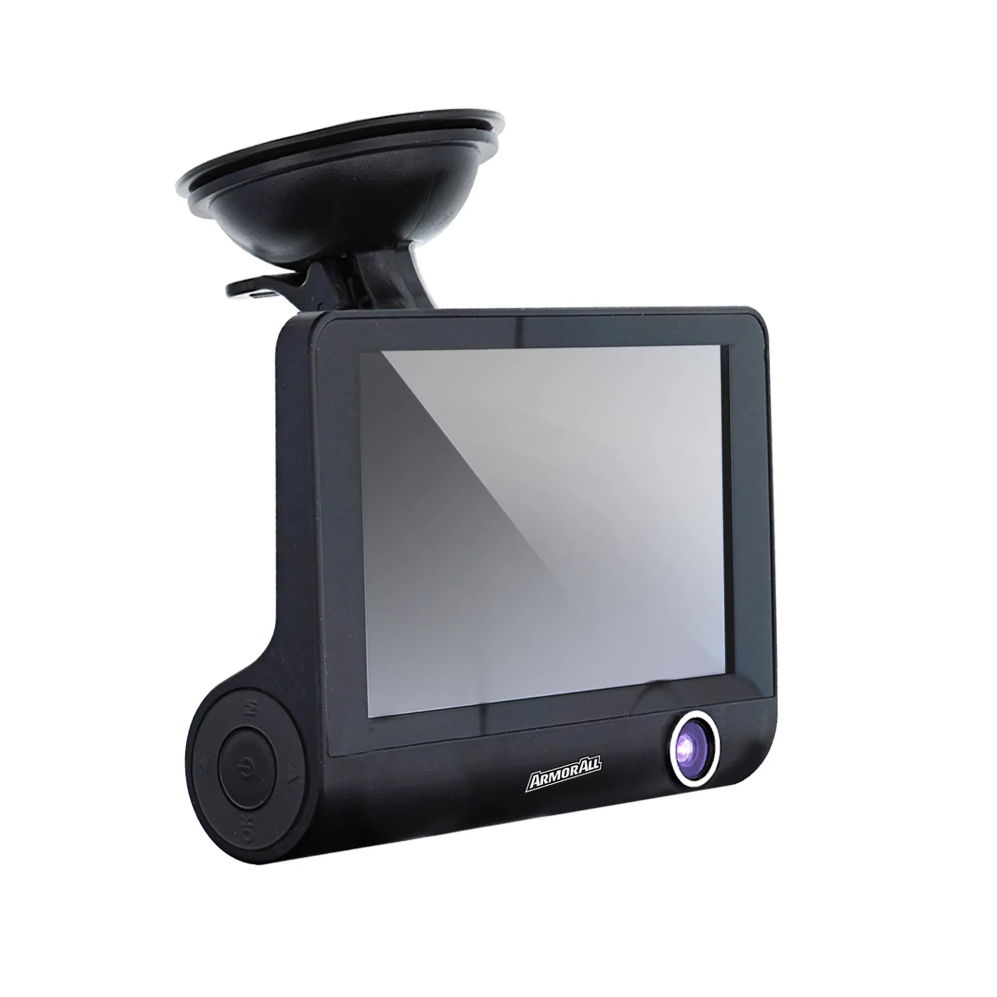 New Armor All Universal 4 inch LCD 1080P HD Dual-Lens Dash Camera, G-sensor Detects Motion and Accidents, Two Cameras, Micro-SD Card Slot