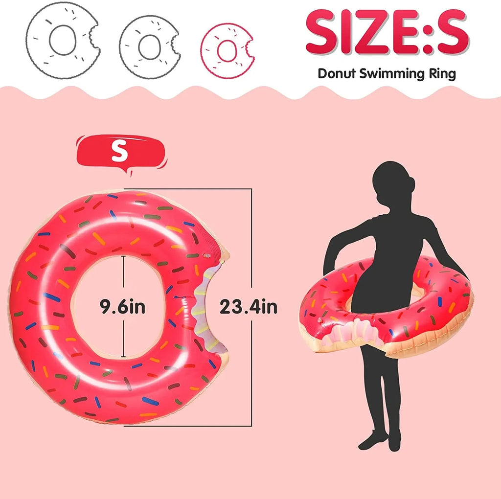 DMAR Donut Pool Floats Donut Pool Floatie Donut Tube Pool Doughnut Pool Float Donut Inflatables Doughnut Inner Tube Doughnut Pool Floatie Donut Pool Ring Donut Swimming Ring for Beach Pool
