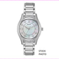 Bulova 96R216 16 Diamonds White Mother of Pearl Dial Women's Dress Watch