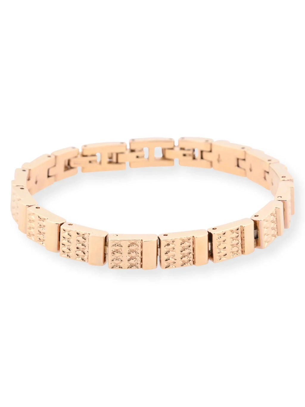 Elgin Adult Female Watch and Bracelet Set in Gold with Czech Stones and MOP Dial (EG180011ST)