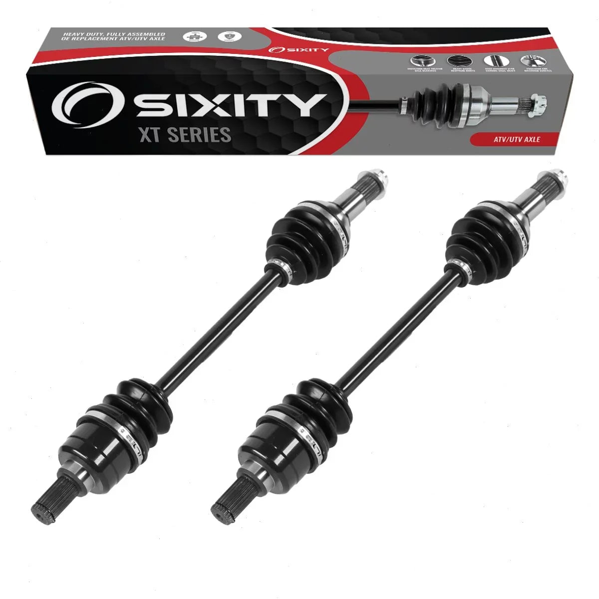 2 pc Sixity XT Rear Left Right Axles Matching with Yamaha YFM700 Grizzly FI 4x4 Auto EPS SE 2014-2015