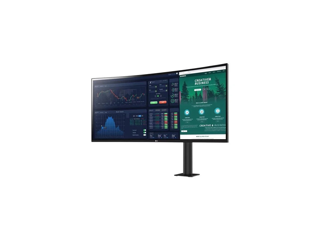 LG Electronics 34 inch 3440X1440 Ergo Stand IPS Ergo Curved HDMI DP USB-C HDR Speaker