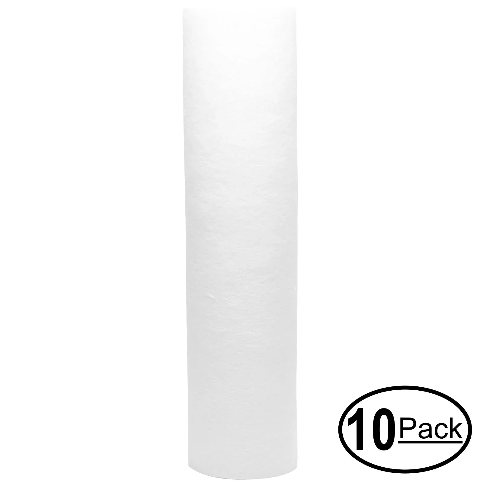 10-Pack Replacement for OmniFIlter OB1-S-05 Polypropylene Sediment Filter - Universal 10-inch 5-Micron Cartridge for OmniFilter OB1-S-05 Whole House Water Filter System - Denali Pure Brand
