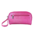 Picnic Gift 7666-PK Margarita-Insulated Cosmetics Bags with Removable Wristlet, Pink Reptilian