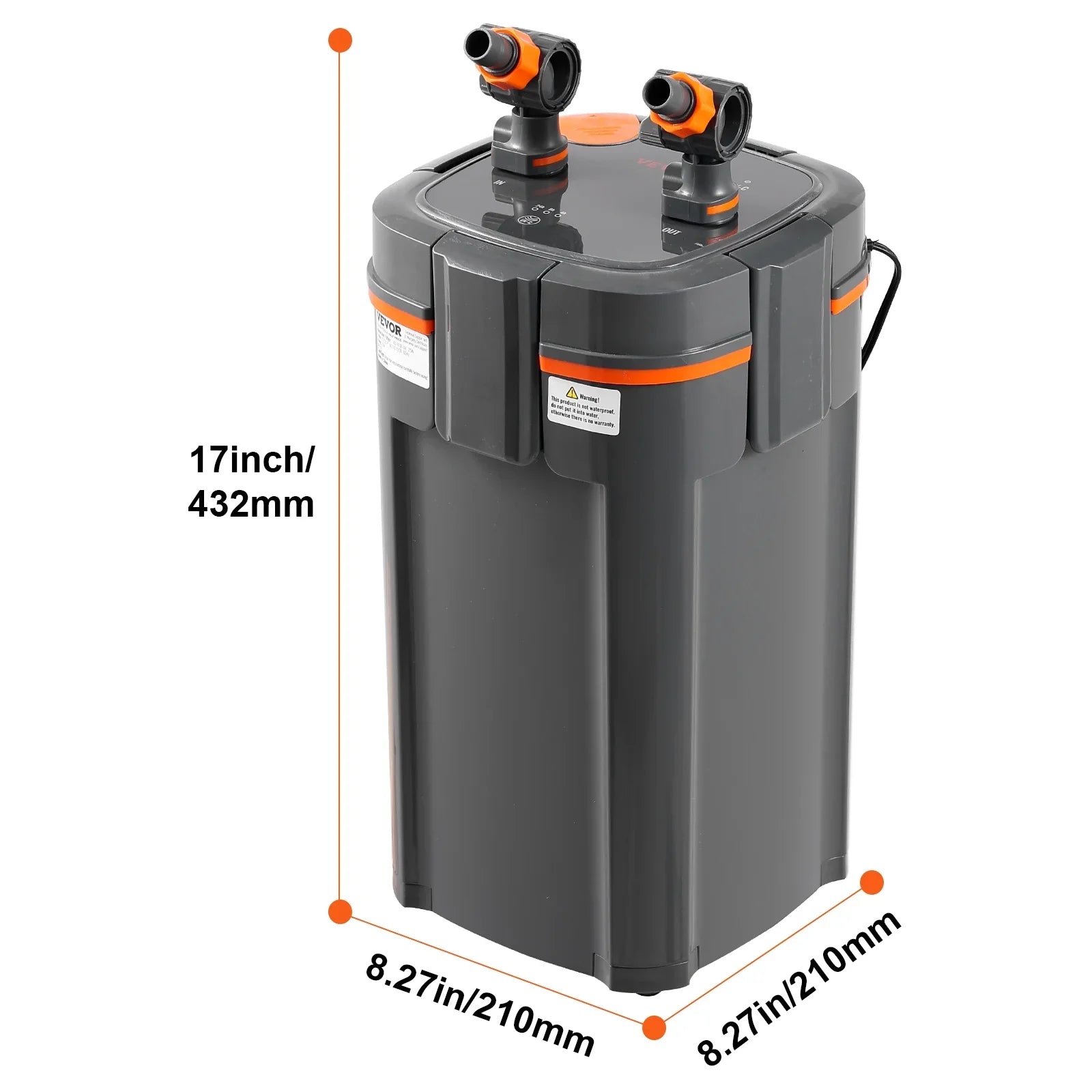 SKYSHALO 12w UV Aquarium Canister Filter 100 Gallon Lamp Fish Tank Quiet