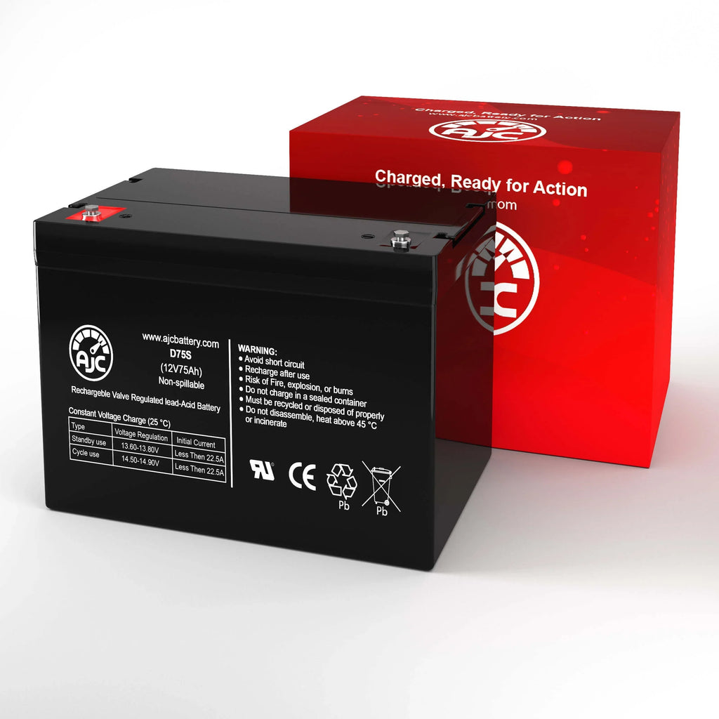 Shoprider Enduro XL4+ 889XLSBN 12V 75Ah Mobility Scooter Battery - This Is an AJC Brand Replacement