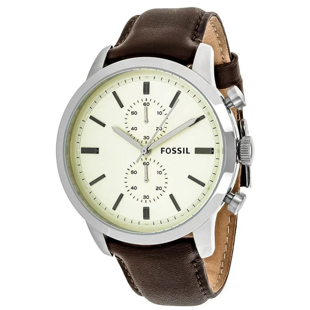 Fossil Men's Townsman Watch Quartz Mineral Crystal FS4865