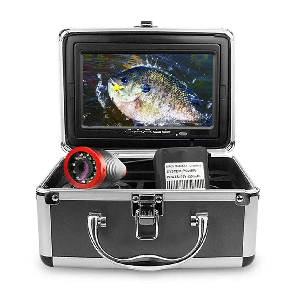 Erchang Underwater Fishing Camera Portable Fish Finder with 7 Inch Screen for Craft Kayak Lake Sea Fishing