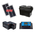 Solar Kit for Gate Opener -60W 24V Solar Panels, Batteries Charge Controller