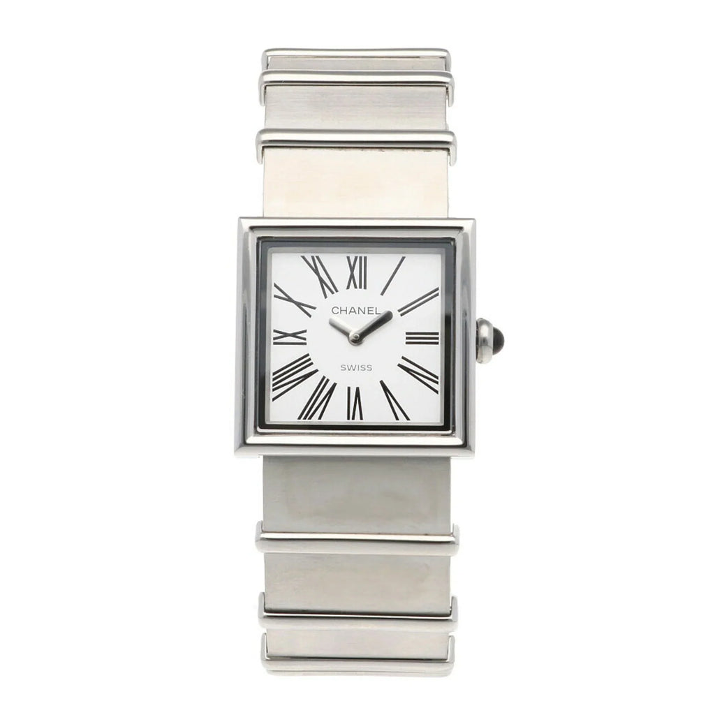 Pre-Owned CHANEL Mademoiselle Watch Stainless Steel Quartz Ladies Wakeari Non-Waterproof (Fair)