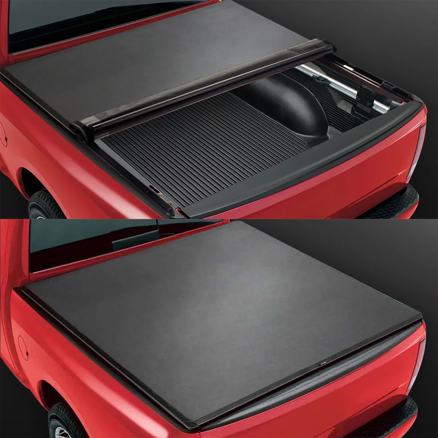 DNA Motoring TTC-RU-090 For 2019 to 2021 Ford Ranger 5Ft Truck Short Bed Matte Black Vinyl Soft Top Roll-up Tonneau Wrap 20