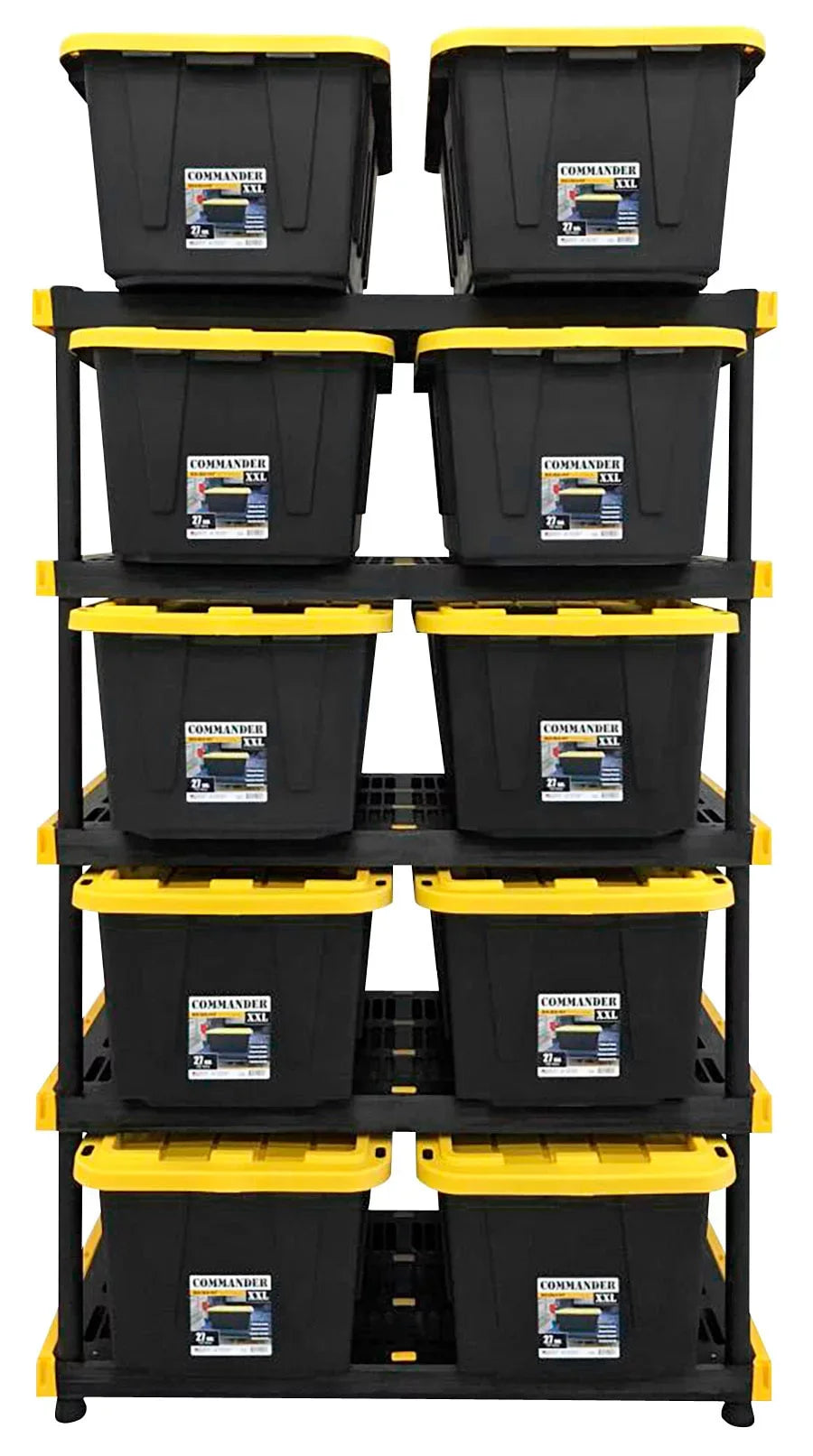 Project Source Commander 48-in W x 20-in D x 72-in H 5-Tier Heavy Duty Plastic Utility in the Freestanding Shelving Units
