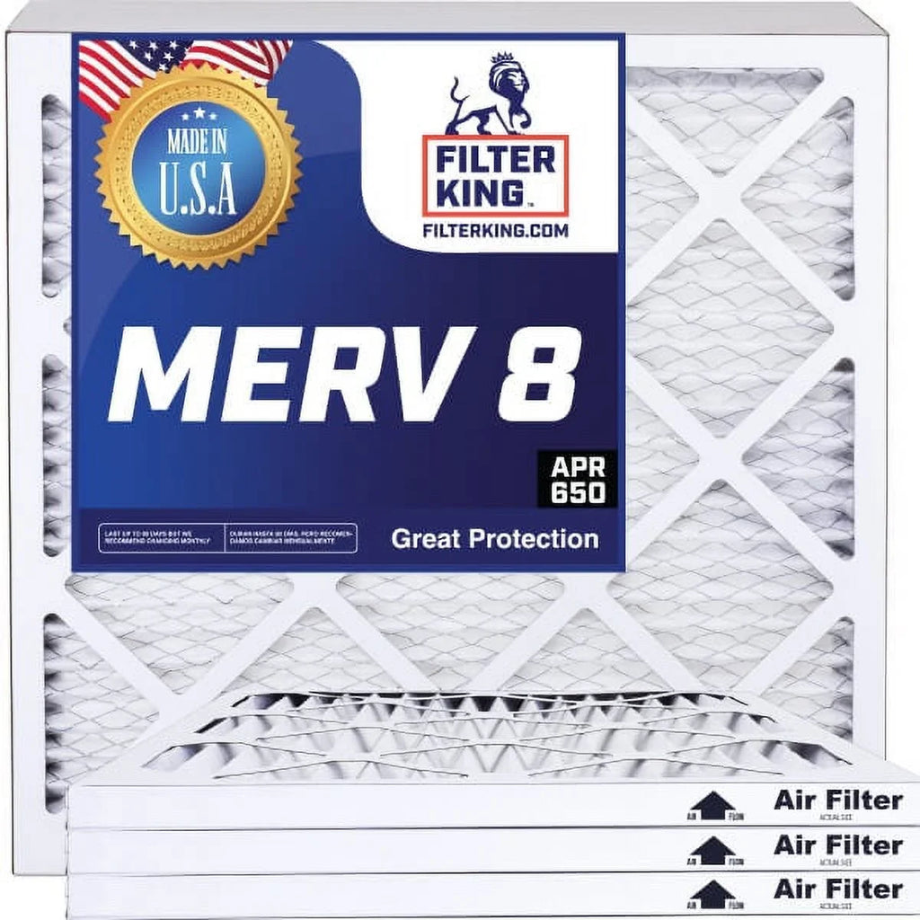 Filter King 24x64.5x1 Air Filter | 4-PACK | MERV 8 HVAC Pleated A/C Furnace Filters | MADE IN USA | Actual Size: 24 x 64.5 x .75"
