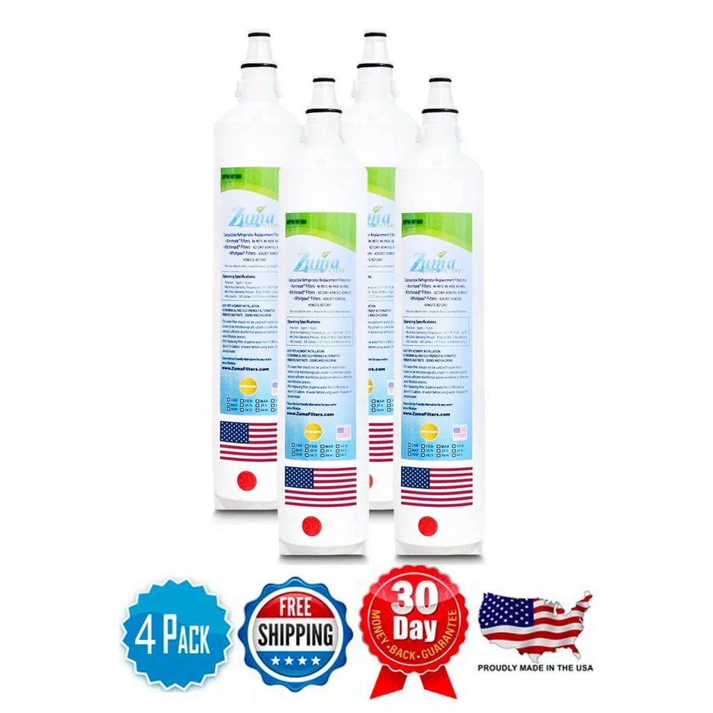 ZUMA Brand , Water Filters , Model # ZWFZ1-RF750 , Suitable with Subzero® ID24R - 4 Pack - Made in U.S.A.