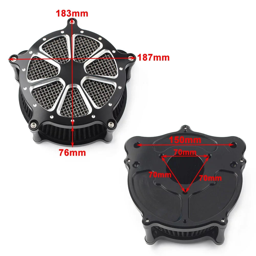 NS for Harley ouring Street Road Glide 2008 - 2016 CNC Air Filter Cleaner Intake