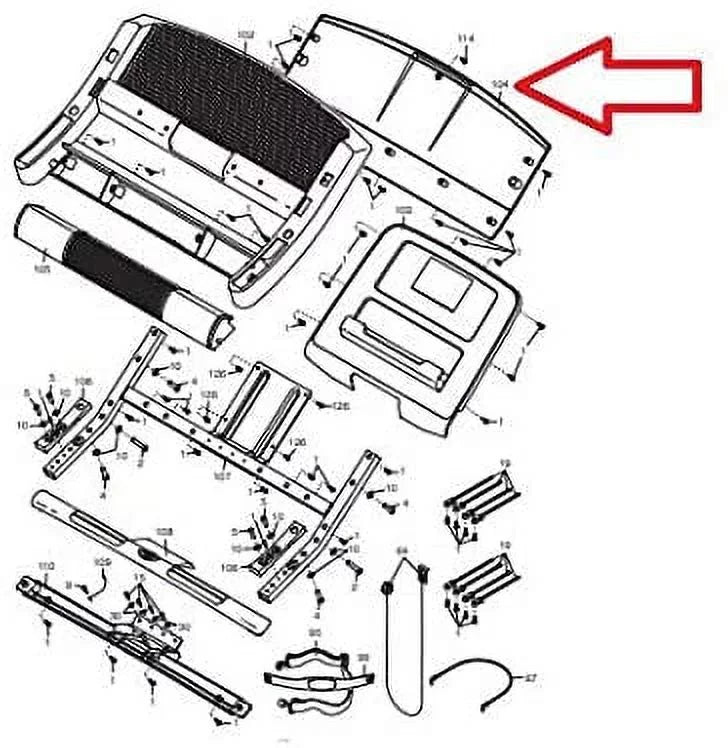 Icon Health & Fitness, Inc. Display Console Back Protection 101365 312281 309997 Work W Nordictrack Lifestyler Treadmill