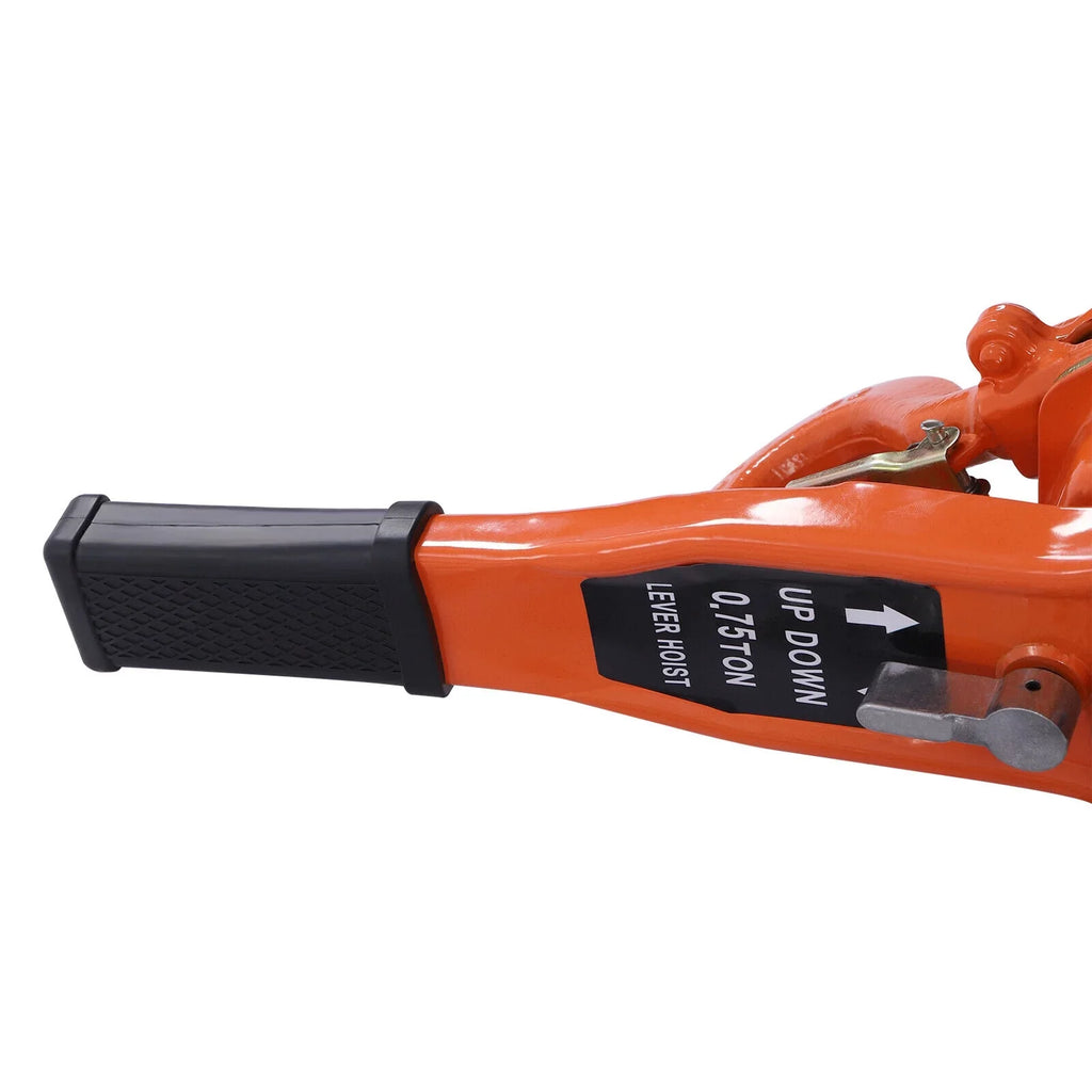 DENEST 0.75T Lever Block Chain Hoist Come Along Puller 10Ft Chain Lifter Ratchet Type