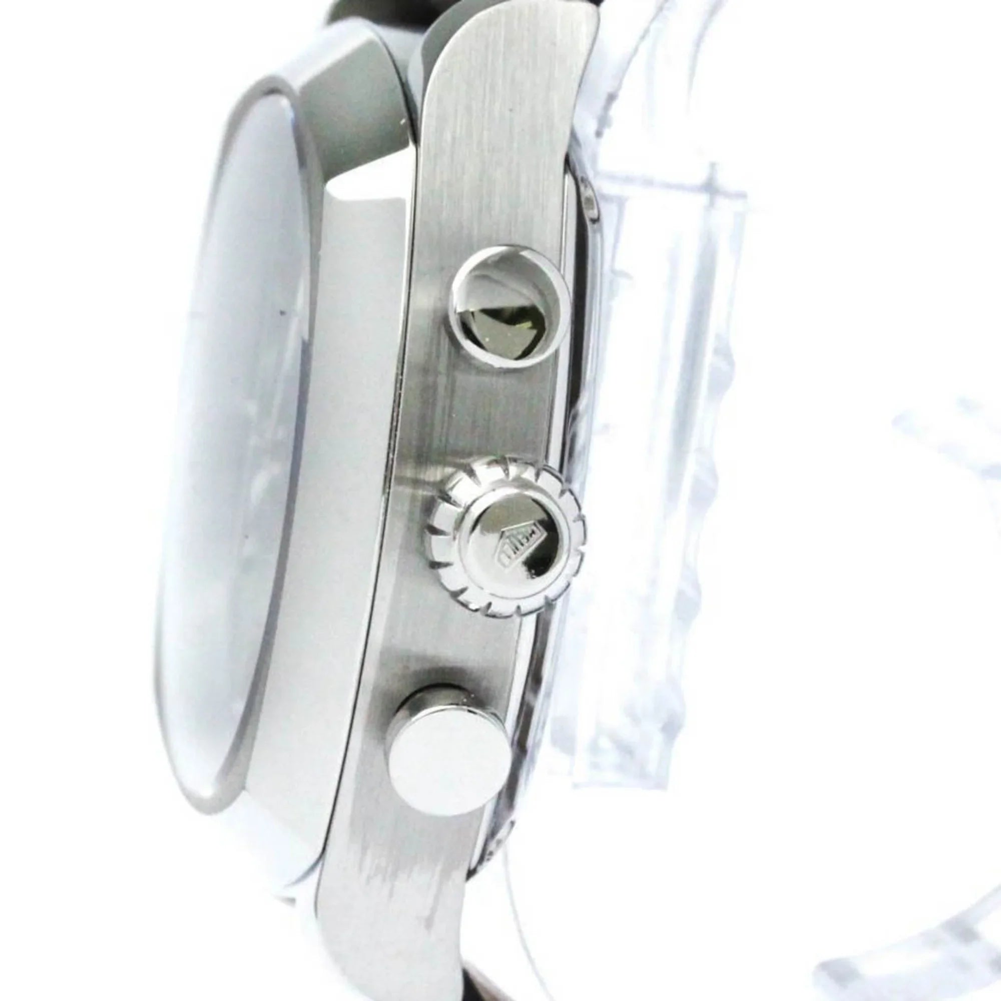 Pre-Owned Polished TAG HEUER Monza Chronograph Steel Automatic Mens Watch CR2110 BF568307 (Good)