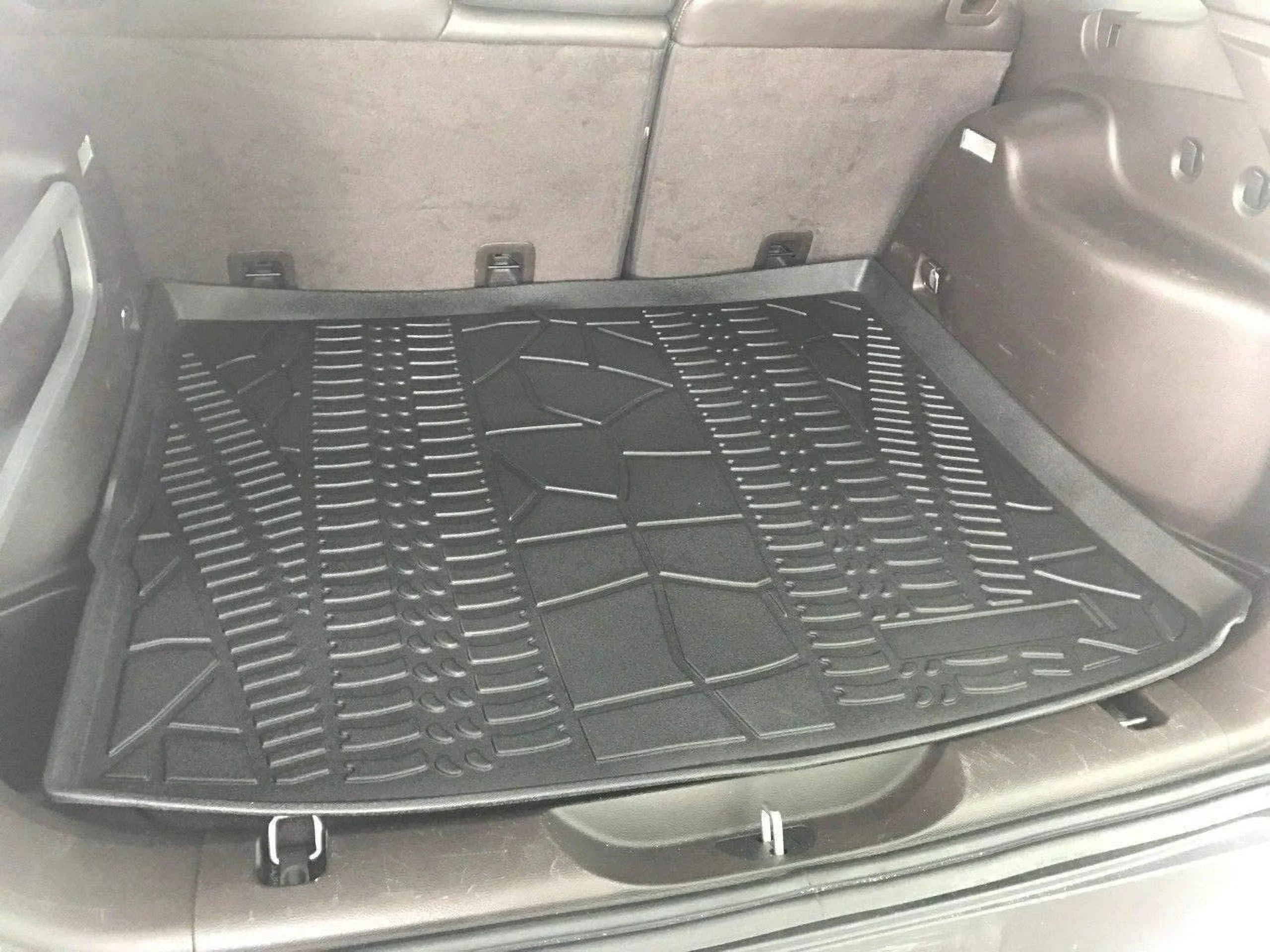EACCESSORIES EA Cargo Liner – Trunk Mat for Jeep Cherokee 2014-2023 – Strong Trunk Mats for Cars with Raised Lip – Non-Slip Car Trunk Mat Rubber – Easy to Install – Laser Pre-Cut Design