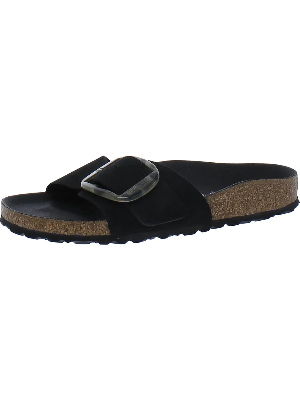 Birkenstock Womens Madrid Big Latch Nubuck Footbed Slide Sandals