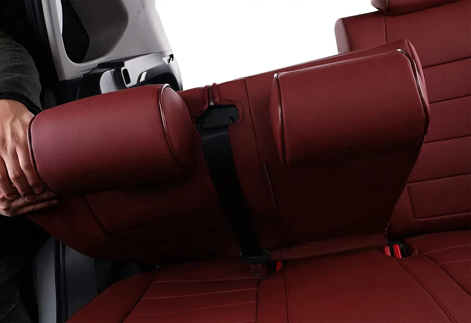 EKR Custom Fit Taos Car Seat Wrap for Volkswagen Taos S SE 2022 2023 -Full Set Leather Auto Seat Shield