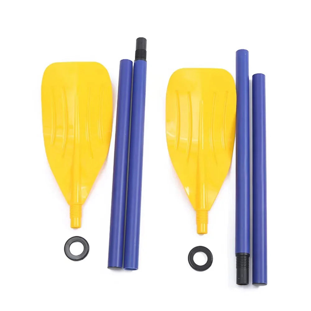 Tomshine Inflatable Watercraft Inflatable Rafts Portable Thicken PVC Vessel with Air Pump Paddle