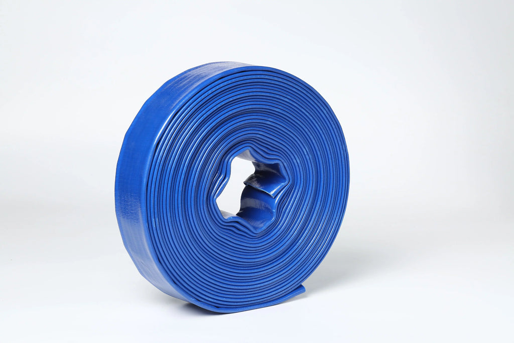 1.5" 1-1/2" In Dia x 100 ft Heavy Duty Flat Lay Sump Pump Discharge and Backwash PVC Hose 4 Bar (100)