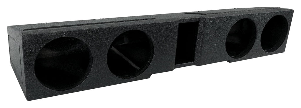 Rockville REC120 Quad 8" Ported Bedlined Sub Box For 2007- CURRENT GM Crew Cab
