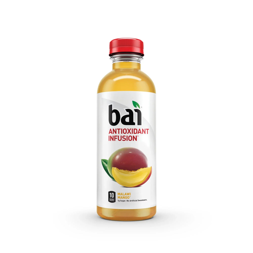 Bai Gluten-Free, Malawi Mango, Antioxidant Infused Drink, 18 Fl Oz, 12 Pack Bottles