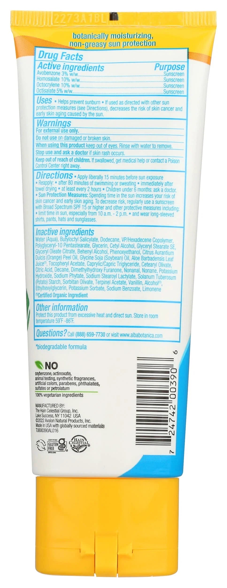 Alba Botanica Sunscreen Lotion, Sport, SPF 45, Fragrance Free, 4 Oz (Packaging May Vary)