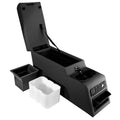 Rugged Ridge by RealTruck | 13102.15 Center Console, Ultimate, Locking, Black Denim; 1976-1995 CJ/Wrangler YJ Suitable with Select: 1989-1995 Jeep Wrangler / YJ, 1987-1988 Jeep Wrangler