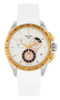 TISSOT T-Sport Veloci-T 42MM SS WHT Rubber Men's Watch T0244172701100
