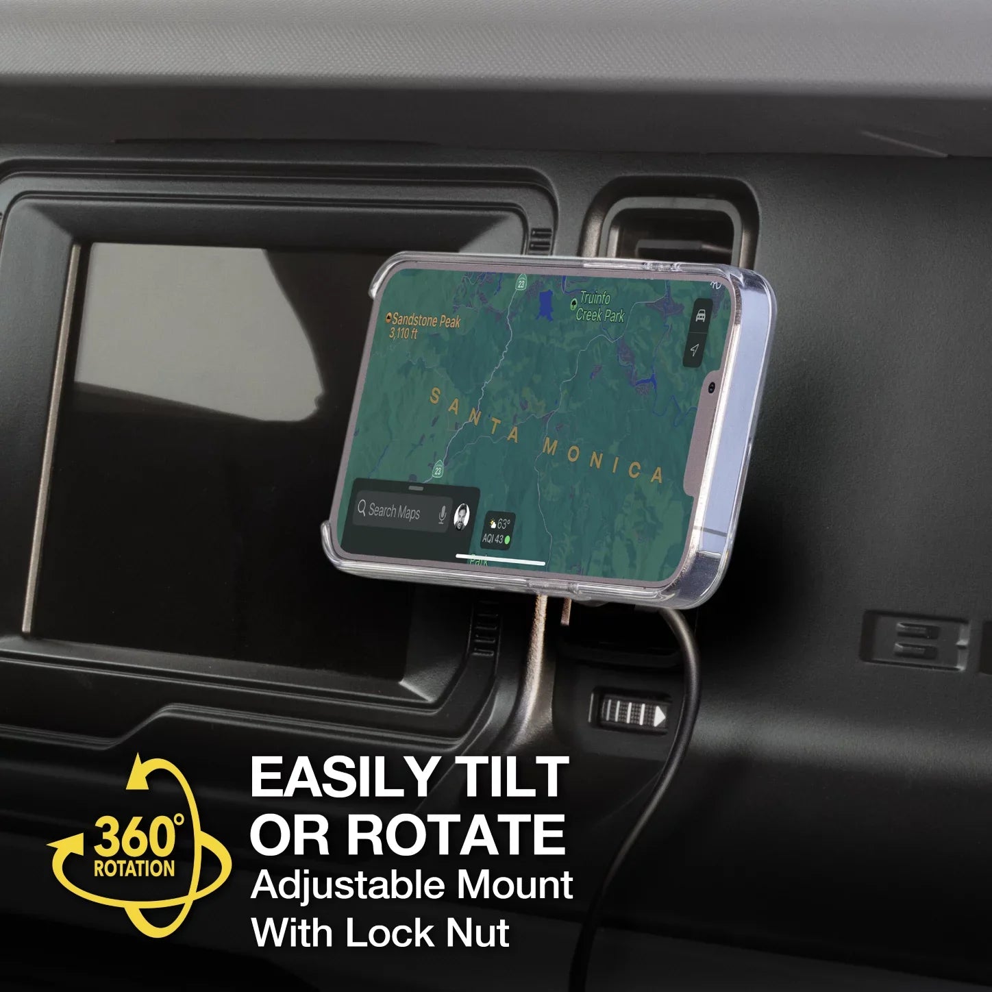 Scosche MPQ5DV-SP1 Dash/Vent Magnetic Wireless Charging Mount Fitting W/ MagSafe iPhone, Galaxy