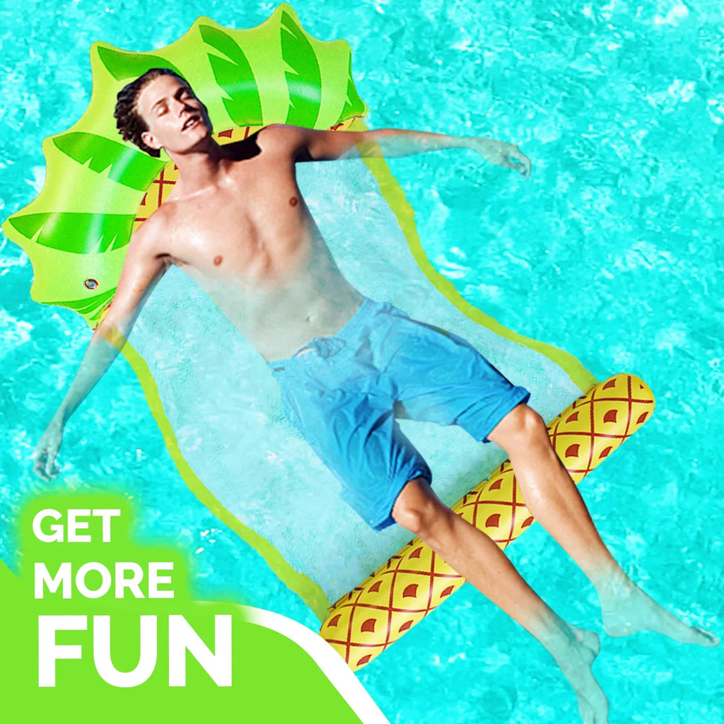 Eli PineappleSwimming Pool Water Hammock Lounger, Stay in Water Float