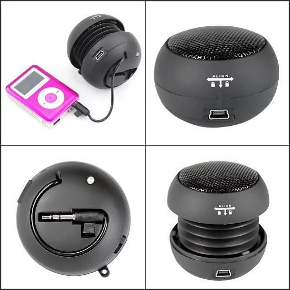 Portable Wired Speaker for Moto G Stylus (2022) Phone - Audio Multimedia Rechargeable Black Suitable With Motorola Moto G Stylus (2022)