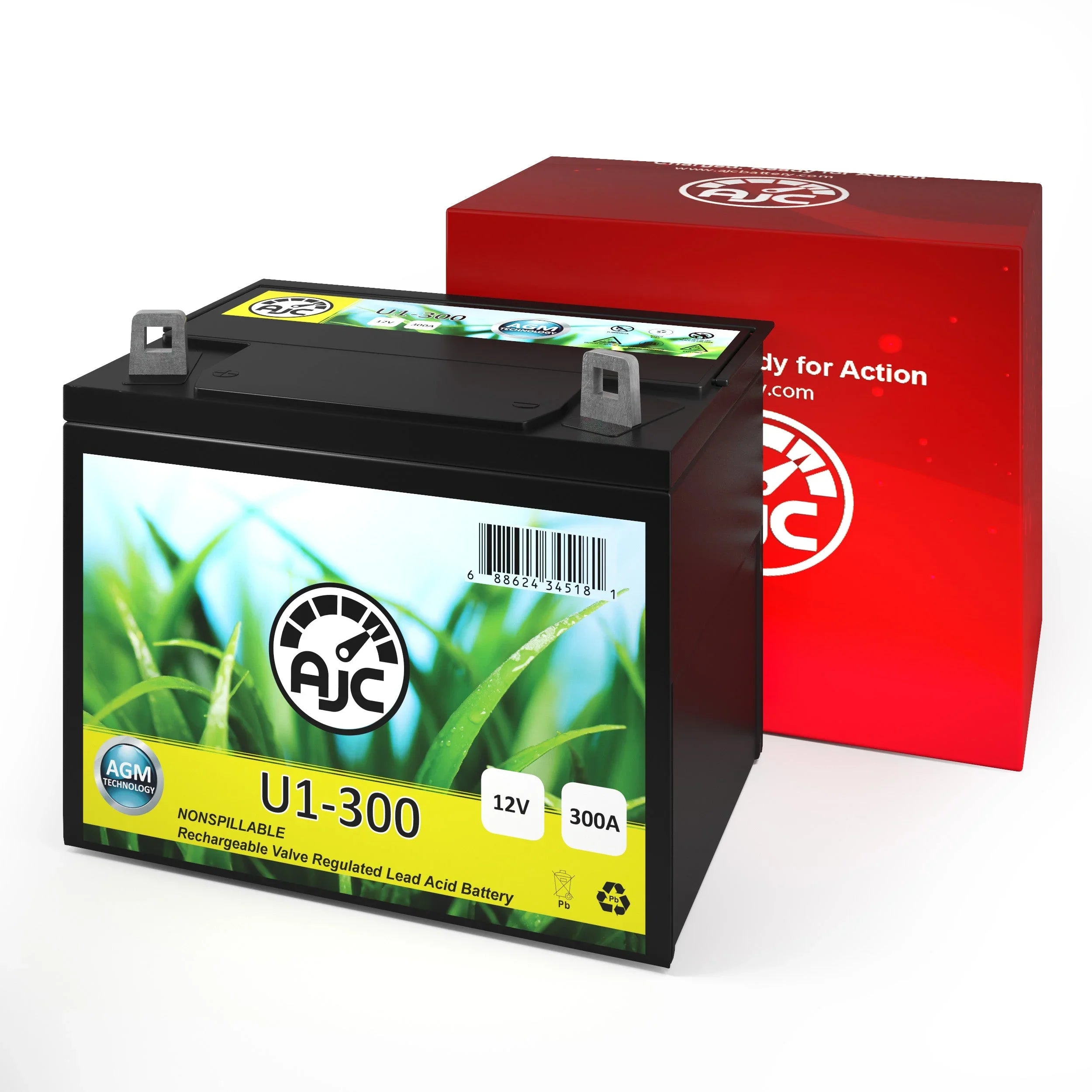 John Deere 757 Mid Z Trak Zero-Turn U1 Lawn Mower and Tractor Battery - This Is an AJC Brand Replacement