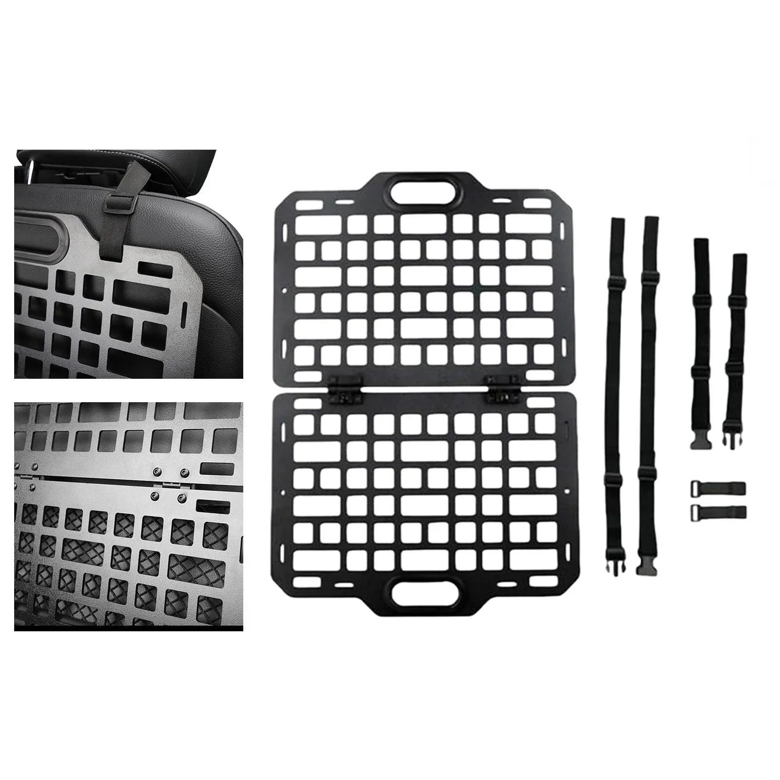 BAOSITY Auto Seat Back Organizer Modular Storage Molle Panel Car Seatback Hanging Plate Auto Seat Panel for Automotive Truck Parts