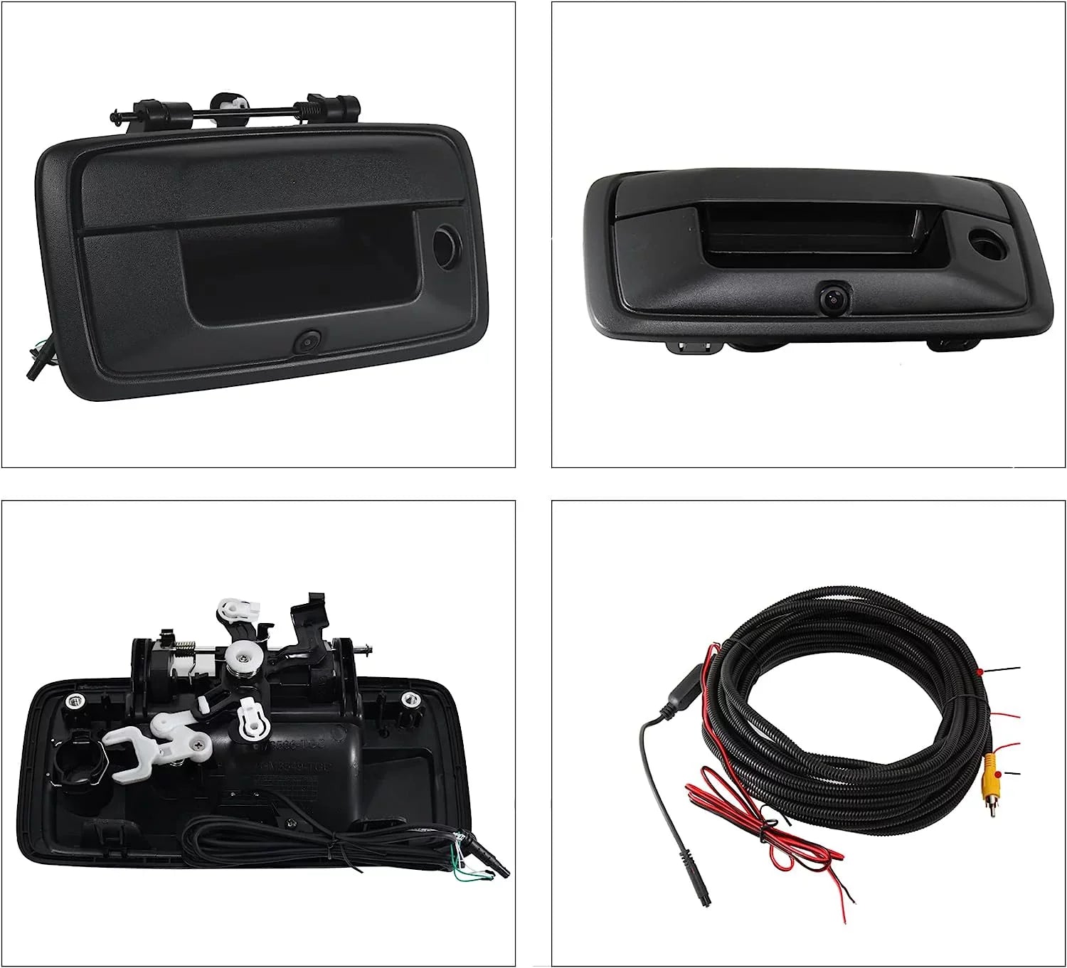 RED WOLF Tailgate Handle Backup Camera Rear View for 2014-2018 Chevrolet Silverado GMC Sierra 1500 Park Assist Camera