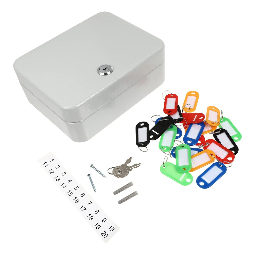 Etereauty Key Wall Box Mount Lock Case Security Organizer Cabinet Storage Holder Management Safe Locking Hanging Car