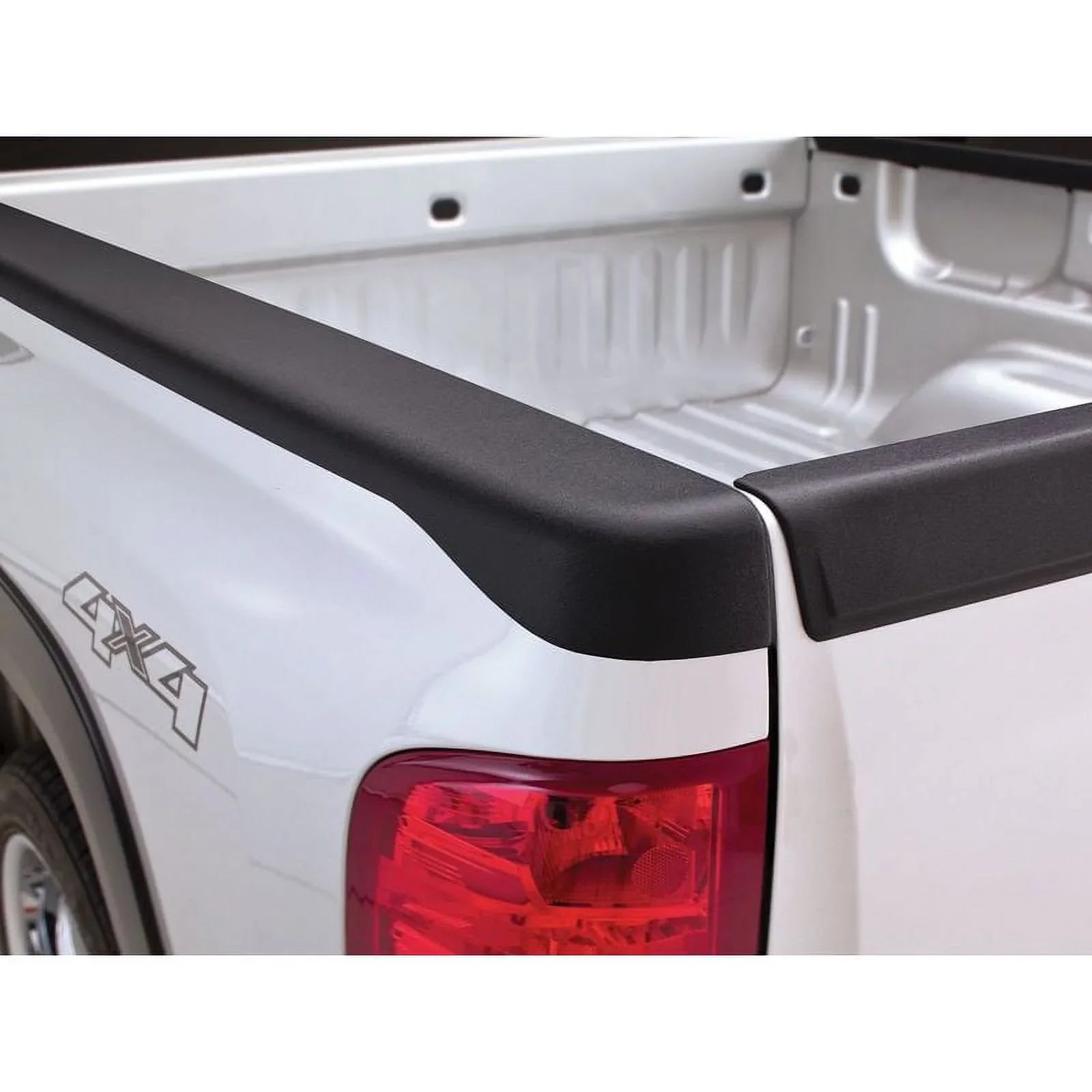 Bushwacker by RealTruck Ultimate BedRail Caps - SmoothBack w/o Stake Holes|2-Pc, Black, Suitable with 1993-2011 Ford Ranger w/ 6' Bed; 1994-1997 Mazda B4000 w/ 6' Bed (Exc STX Models)