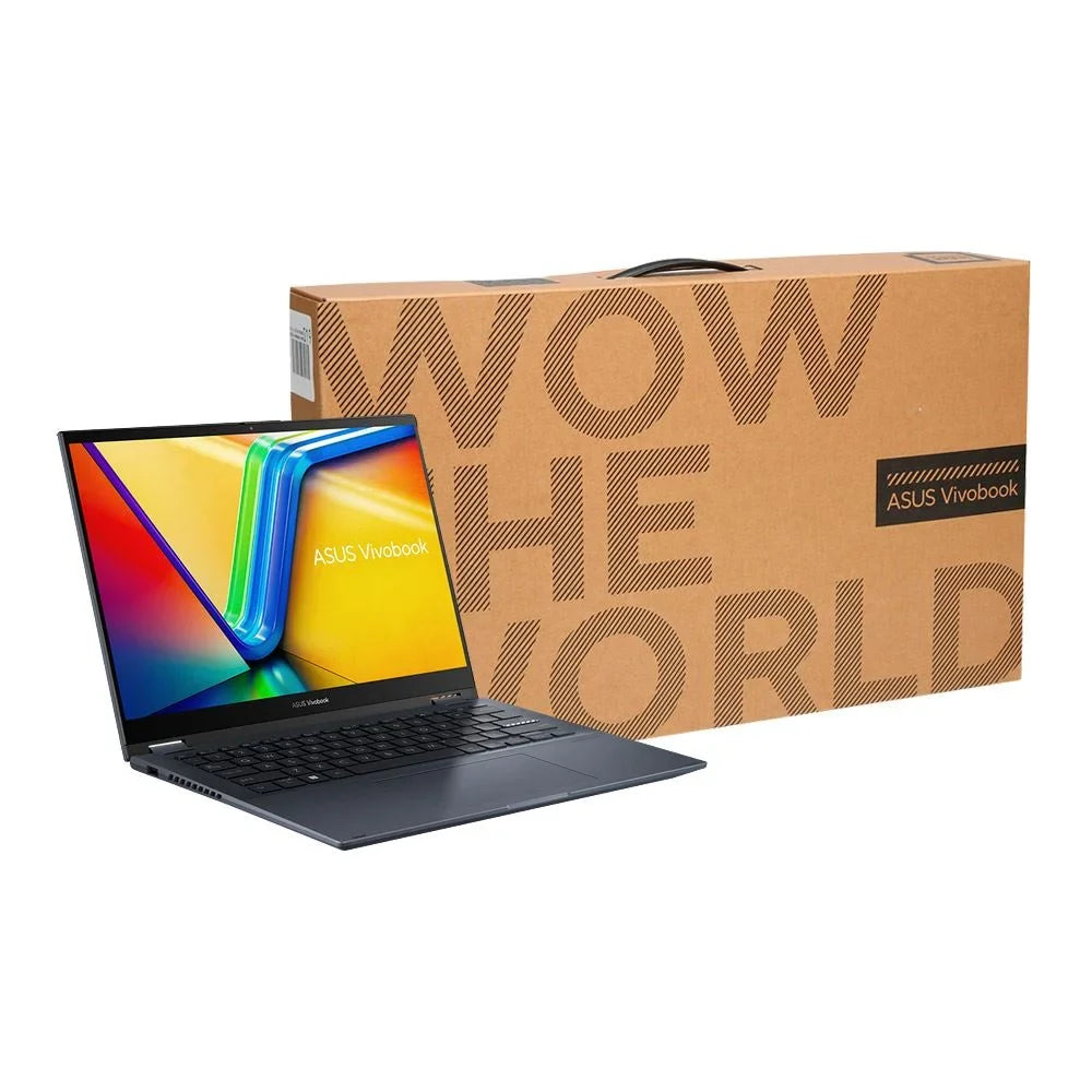 ASUS Vivobook S Flip TP3402ZA-OS34T 14" 2-in-1 Laptop Computer Quiet Blue Intel Core i3 12th Gen 1220P 1.1GHz Processor 8GB DDR4 RAM 256GB Solid State Drive Intel UHD Graphics WiFi BT Windows 11 Home