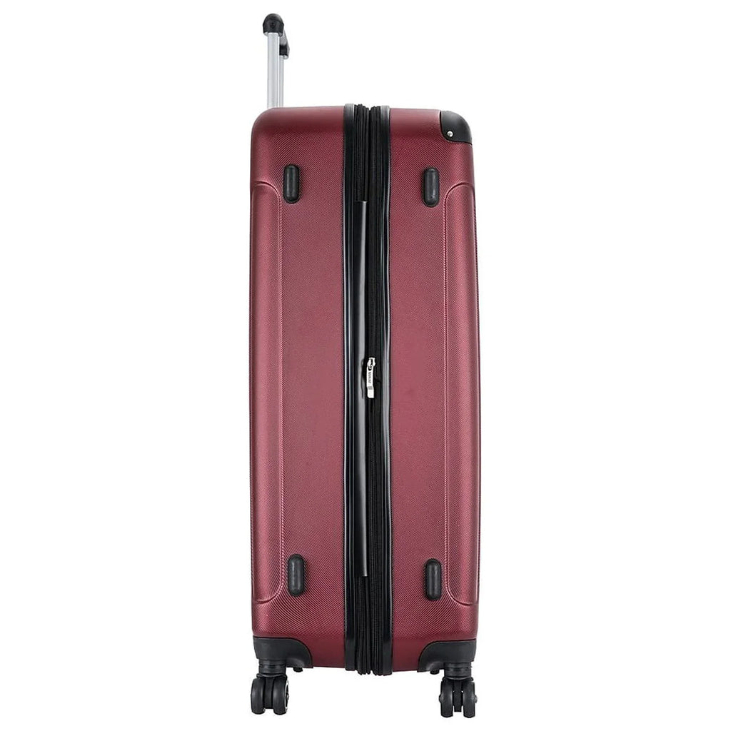 DUKAP INTELY PC/ABS Plastic 4-Wheel Spinner Luggage Wine (DKINT00L-WIN)