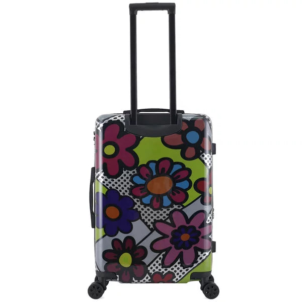 TUCCI Disegno - Pop Art Flower Dots 24-inch Medium Hardside Luggage